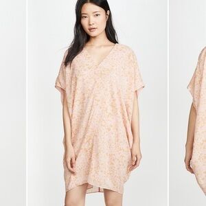 Hatch slouch cocoon dress in black